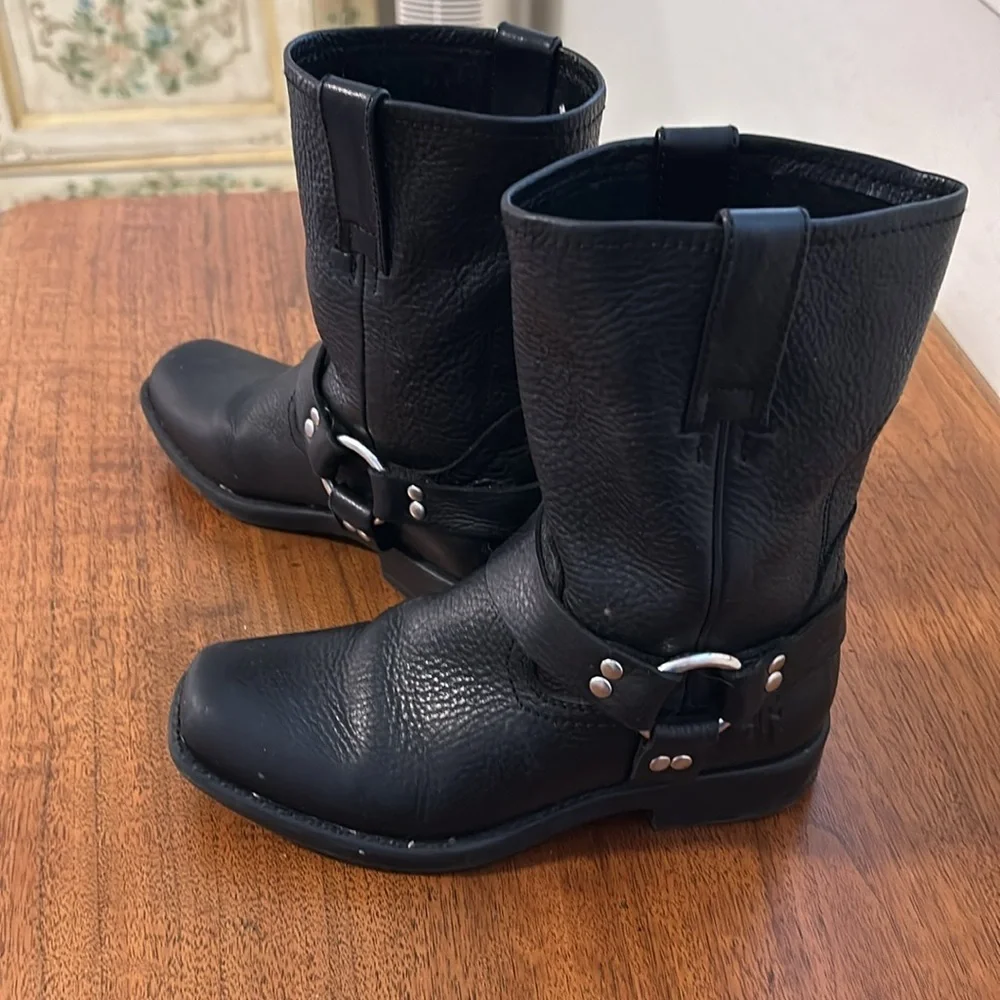 Authentic Yourh Size Frye Harness Moto Boots